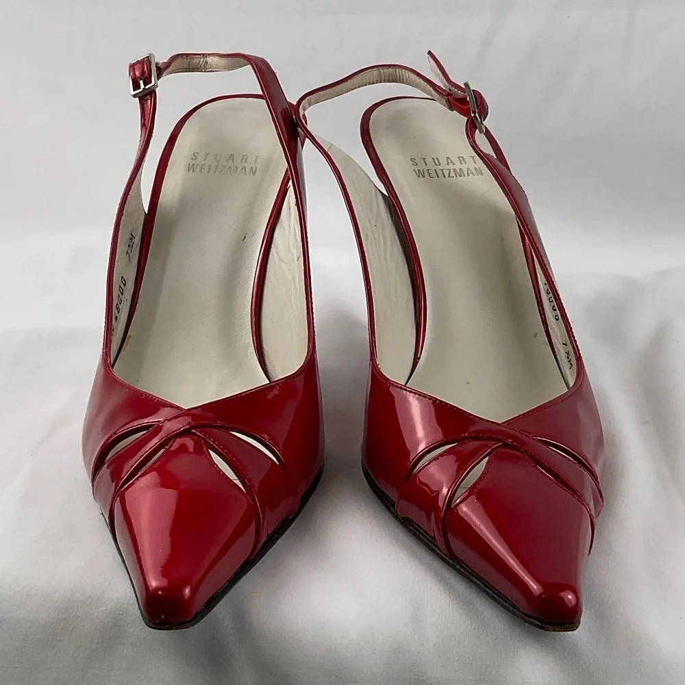 Stuart Weitzman Red Patent‎ Leather Heels